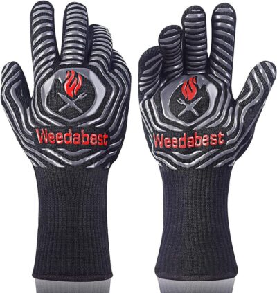 camping fire gloves - WEEDABEST Hot BBQ Gloves